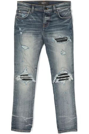Amiri Kids Slim Jeans - Distressed slim-fit jeans - Blue