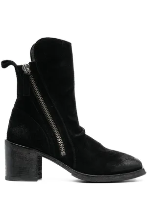 Moma 70mm burnished-effect suede ankle boots