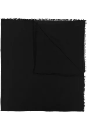 Moschino Women Scarves - Knitted raw-edge scarf - Black
