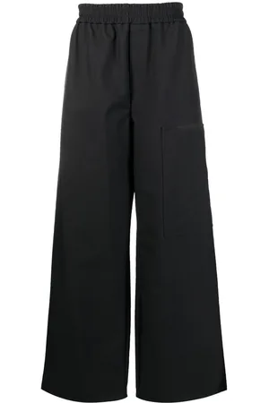 OFF-WHITE High-waisted wide-leg trousers
