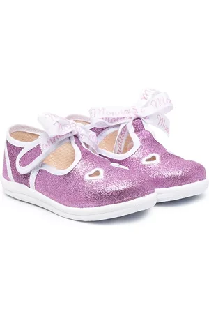 MONNALISA Sandals - Glitter-detail sandals - Pink