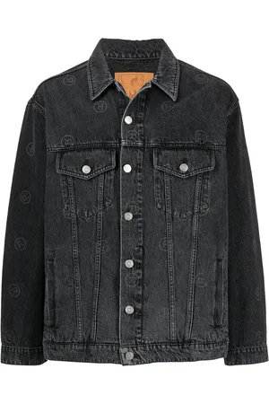 MARTINE ROSE Logo-print denim jacket