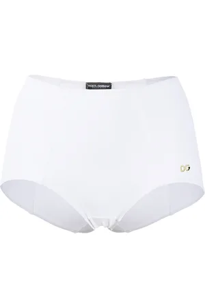 Dolce & Gabbana DG plaque high-waisted bikini bottoms