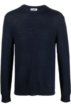 Jil Sander Embroidered-logo crew neck jumper