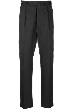 Maison Margiela Men Pants - Wool tapered trousers - Grey