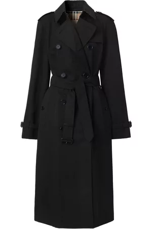 Burberry Women Trench Coats - The Long Waterloo Heritage trench coat - Black