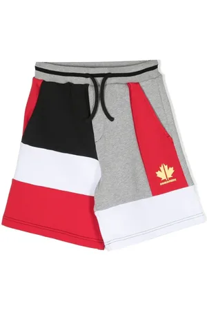 Dsquared2 Panelled cotton track shorts