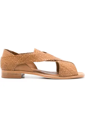 Sarah Chofakian Cross-strap flat sandals