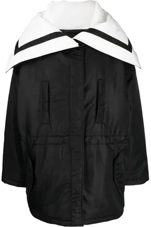 GOEN.J Sailor-collar padded coat