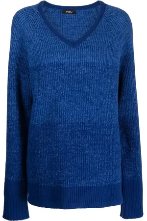 GOEN.J V-neck ribbed-knit jumper