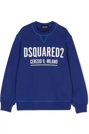 Dsquared2 Boys Hoodies - Logo-print cotton sweatshirt - Blue