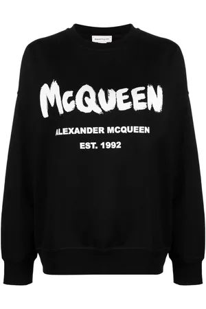 Alexander McQueen Logo-print long-sleeve sweatshirt - Black