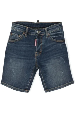 Dsquared2 Mid-rise denim shorts