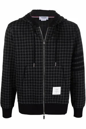 Thom Browne Gunclub check jacquard zip-up hoodie