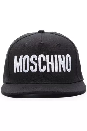 Moschino Men Caps - Logo-embroidered baseball cap - Black