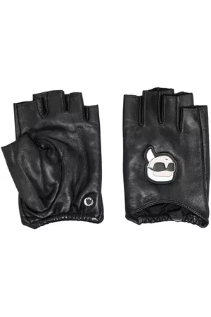 Karl Lagerfeld Women Gloves - Ikonik 2.0 fingerless gloves - Black