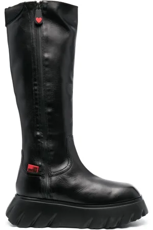 Moschino Logo-patch boots