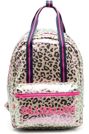 Billieblush Leopard-print zip-up backpack - Neutrals