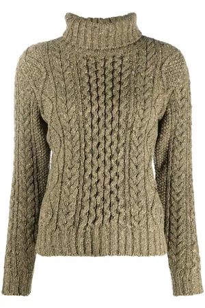Ralph Lauren Cable-knit roll-neck jumper - Green