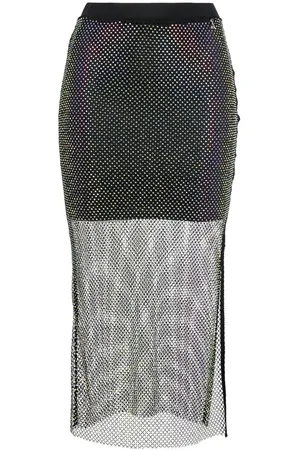 Patrizia Pepe Rhinestone-embellished midi skirt