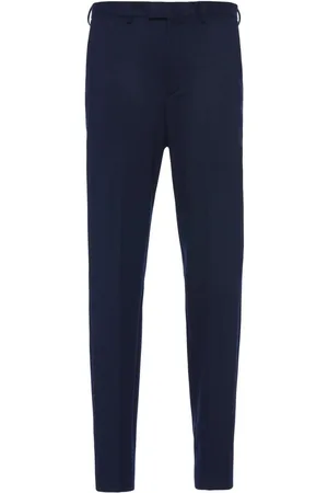 Prada Tapered-leg wool trousers