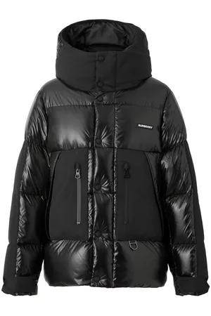 Burberry Men Puffer Jackets - Logo-print padded jacket - Black