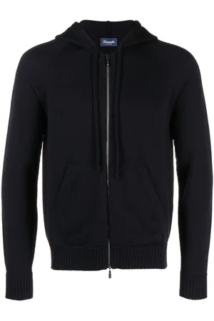 DRUMOHR Zip-up merino hoodie