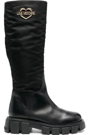 Moschino Logo-plaque boots