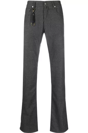 Incotex Keyring-detail slim-cut trousers - Grey