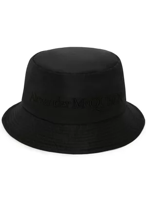 Alexander McQueen Logo-embroidered bucket hat - Black