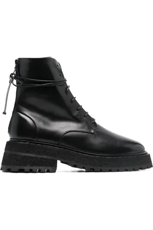 MARSÈLL Lace-up leather ankle boots