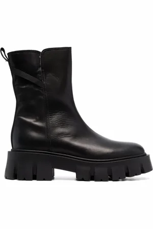 Premiata Leather shearling boots