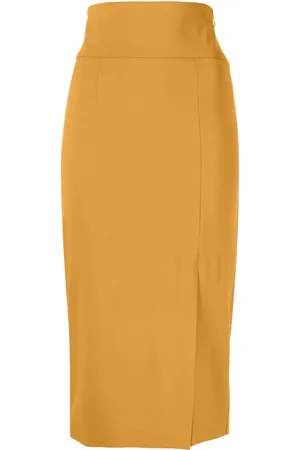Patrizia Pepe Essential side-slit pencil skirt