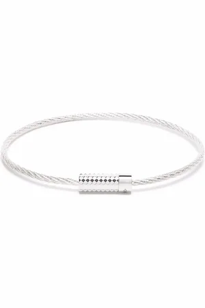 Le Gramme 9g pyramid cable bracelet