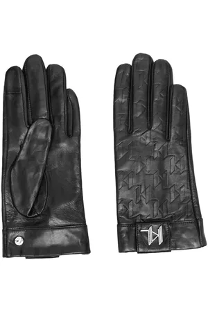 Karl Lagerfeld Women Gloves - Monogram-pattern gloves - Black