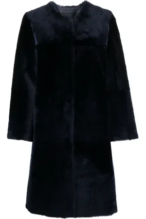 LISKA Reversible leather shearling coat