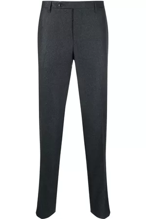 ROTA Men Skinny Pants - Virgin-wool slim-cut trousers - Grey