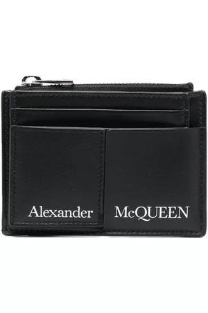 Alexander McQueen Logo print cardholder - Black