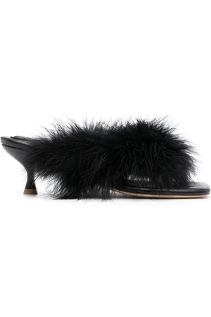 Sleeper Feathered slip-on sandals