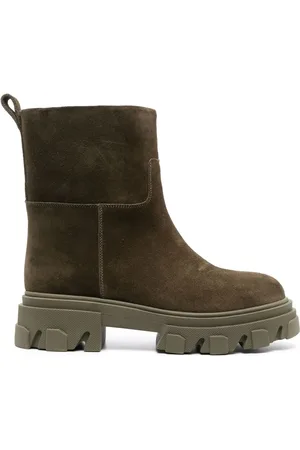 Gia Borghini Chunky-sole cal-suede boots