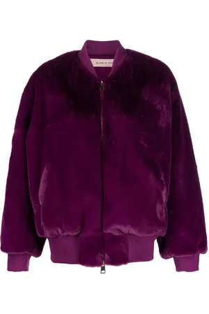 BLANCA Faux-fur bomber jacket