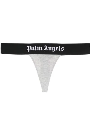Palm Angels Logo-trim stretch-cotton thong
