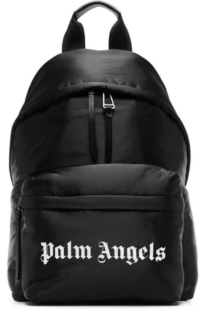Palm Angels Men Rucksacks - Logo-print backpack - Black