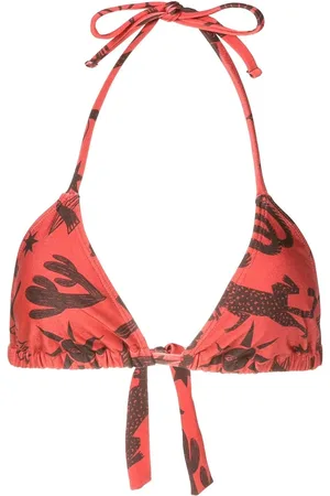 Lygia & Nanny Iasmin halterneck printed bikini top