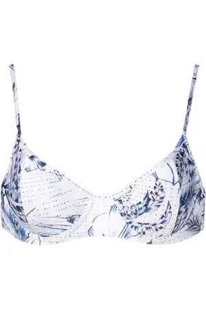 Lygia & Nanny Palm-tree print bikini top