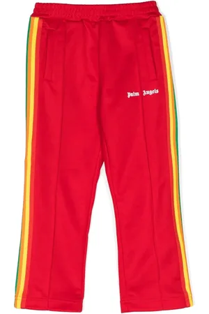 Palm Angels Side-stripe logo track pants