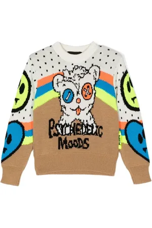 BARROW Intarsia knit jumper