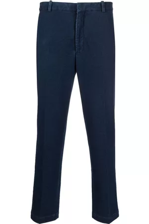 Circolo Men Skinny Pants - Slim-fit cotton trousers - Blue