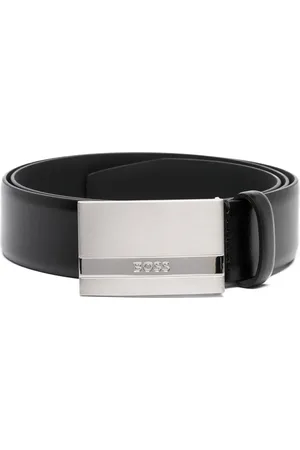 HUGO BOSS Laser-cut logo buckle belt