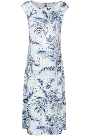 Lygia & Nanny Palm-tree print midi dress